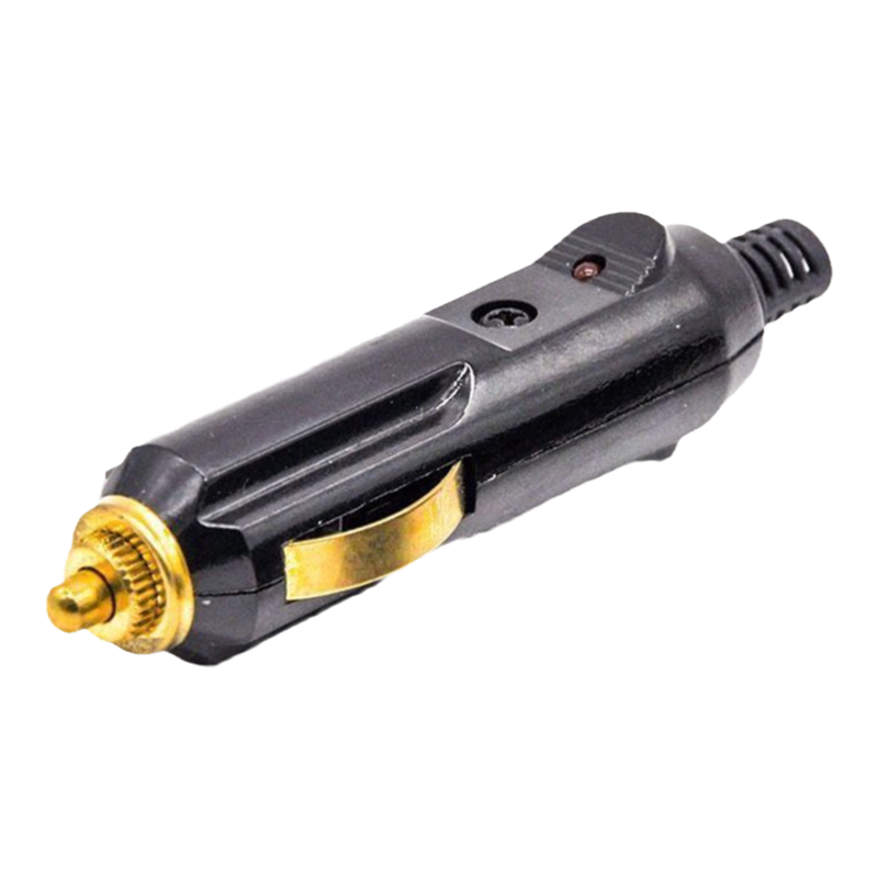 汽车载电木充气泵插头纯铜大功率带指示灯点烟器电源12V24v通用头