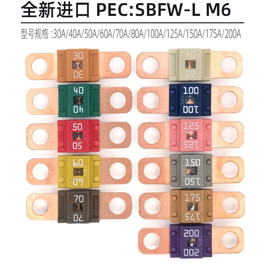 进口精工派克保险Sbfw L2系列30A40A50A80A125A150A200A58V M6孔