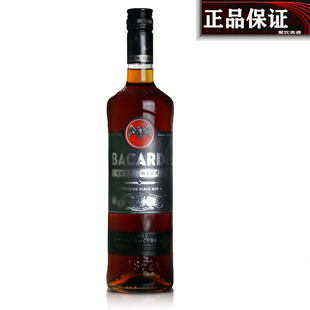 百加得黑朗姆酒Bacardi烘焙调酒750ml 国行正品