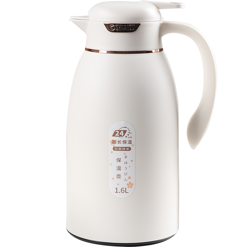 清水热水瓶保温壶家用保温水壶大容量热水壶保温瓶玻璃红胆茶瓶