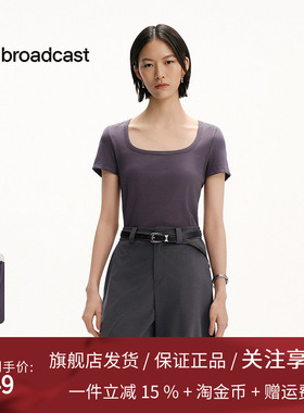 播商场同款修身显瘦美式短袖T恤女25夏季新款洋气上衣BDS2YD2605