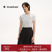 播商场同款 上衣BDS2YD2518 宽松短袖 Lisa Larson联名T恤女25夏新款