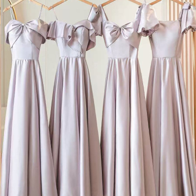 紫色伴娘服2025新款毕业姐妹团