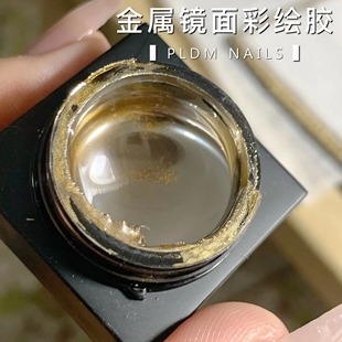 美甲胶金属彩绘胶甲油胶拉线胶网红同款日系超亮镜面胶指甲彩绘银