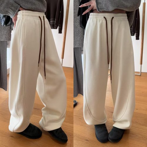 压线加厚加绒百搭休闲束脚卫裤