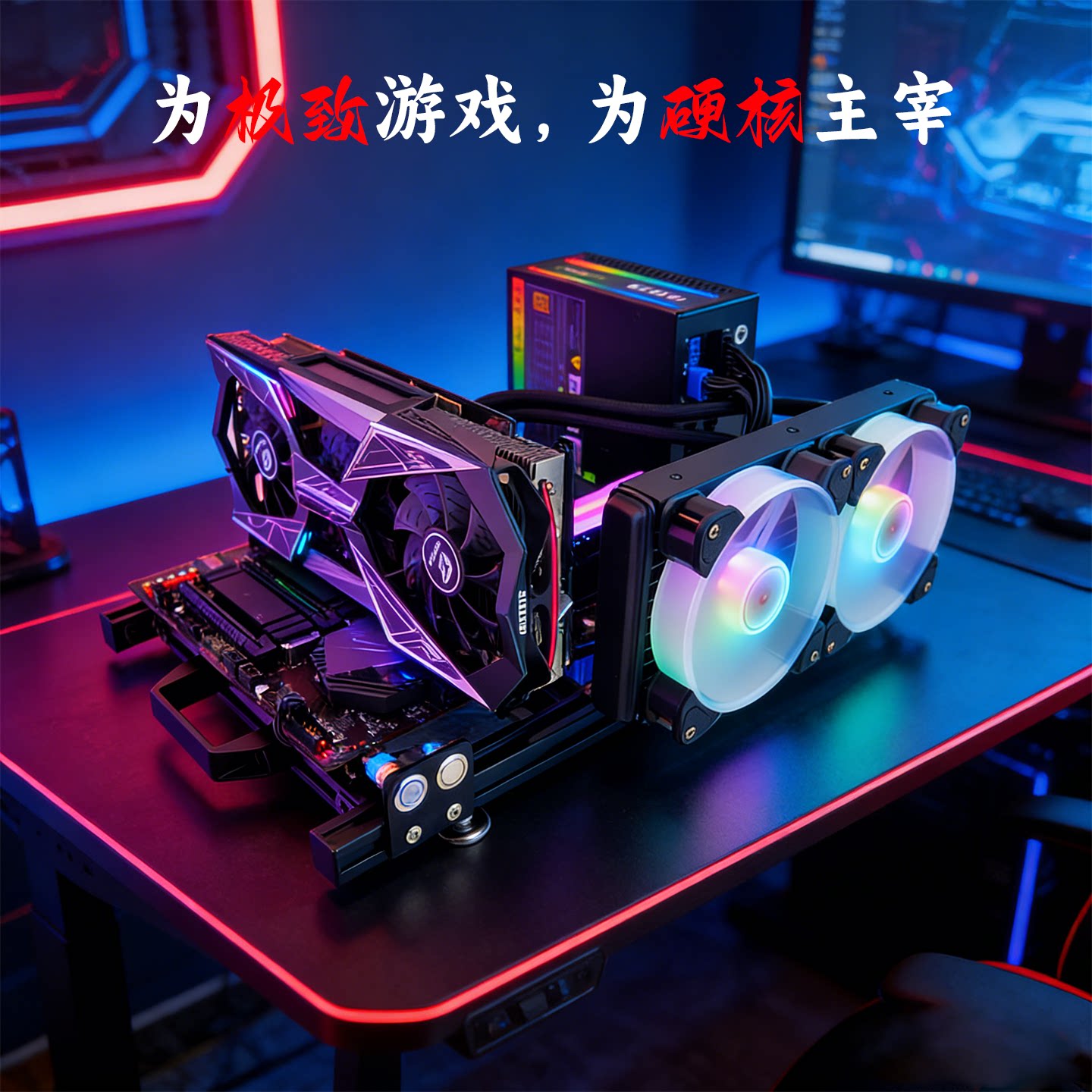 开放式铝型材显卡测试机箱图片