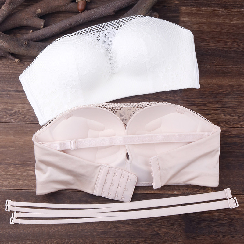 半罩杯文胸c杯抹胸無肩帶防滑防掉聚攏蕾絲性感隱形婚紗禮服內衣在類目 女士內衣/男士內衣/家居服, 文胸中 - 來自Buy2taobao.com提供專業的淘寶代購服務