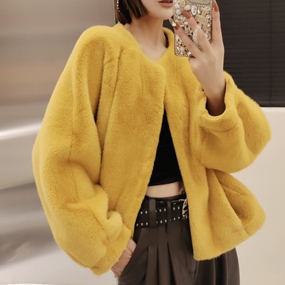 织女秀秀韩版常规款皮毛一体