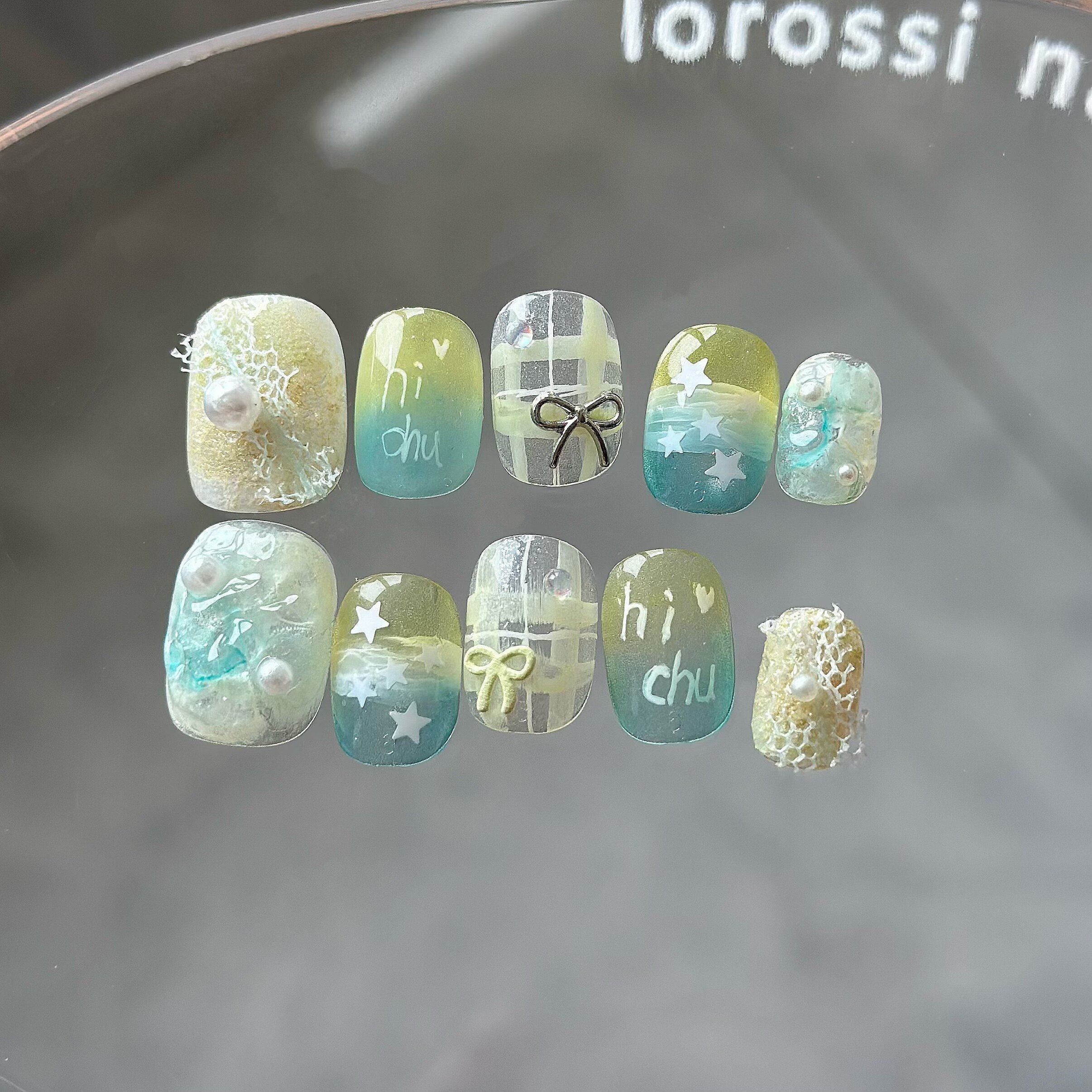 适合夏天的美甲韩式穿戴甲美甲片