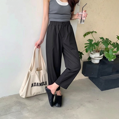 桐桐佳春季新款九分休闲哈伦裤女