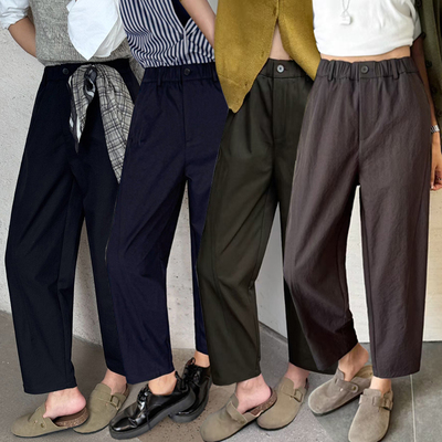 九分休闲女裤宽松大码梨形身材