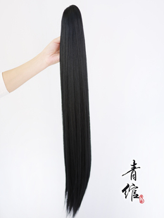 青绾 万用玉米须虎口夹马尾 80CM长 COS马尾夹