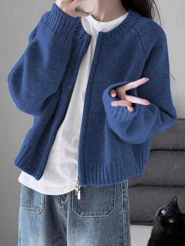 特大码300斤短款毛衣外套女