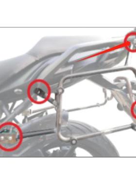 AYAY摩托车边箱适用川崎边架X300/Versys异兽650铝合金三箱支架