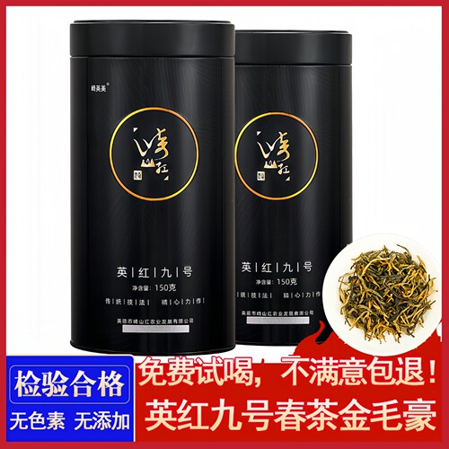 红茶英红九号春茶浓香型罐装