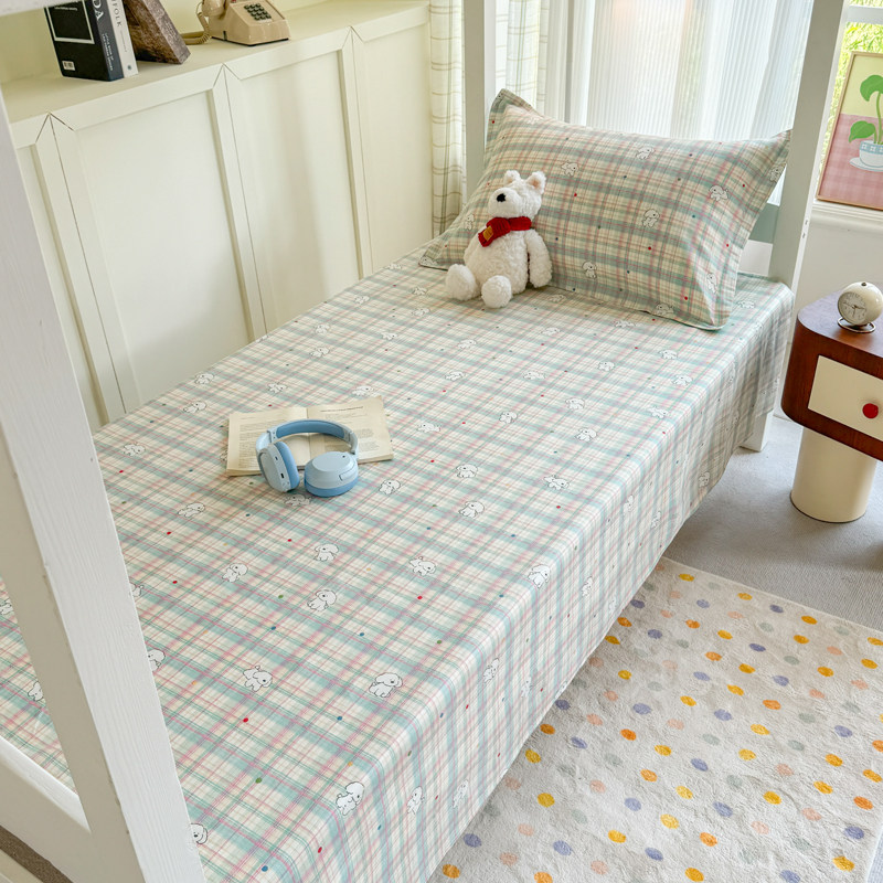 新款学生宿舍男女生床单人床品两件套全棉床单枕套大学生简约寝室