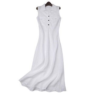 亚麻连衣裙 仅此一单 LEMAER乐玛尔 法国客户定制100%LINEN