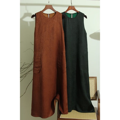 100%SILK双面穿真丝连衣裙