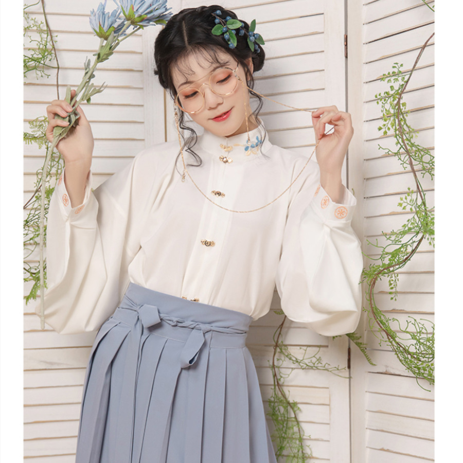 凤台曲(风铃) 明制立领对襟百褶裙汉元素原创汉服女