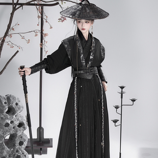 凤台曲原创（影）汉服武侠唐制褙子齐腰cos侠客国风酷飒日常