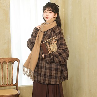 汉服明制日常加绒秋冬改良对穿交弓袋袖 凤台曲原创 暖阳