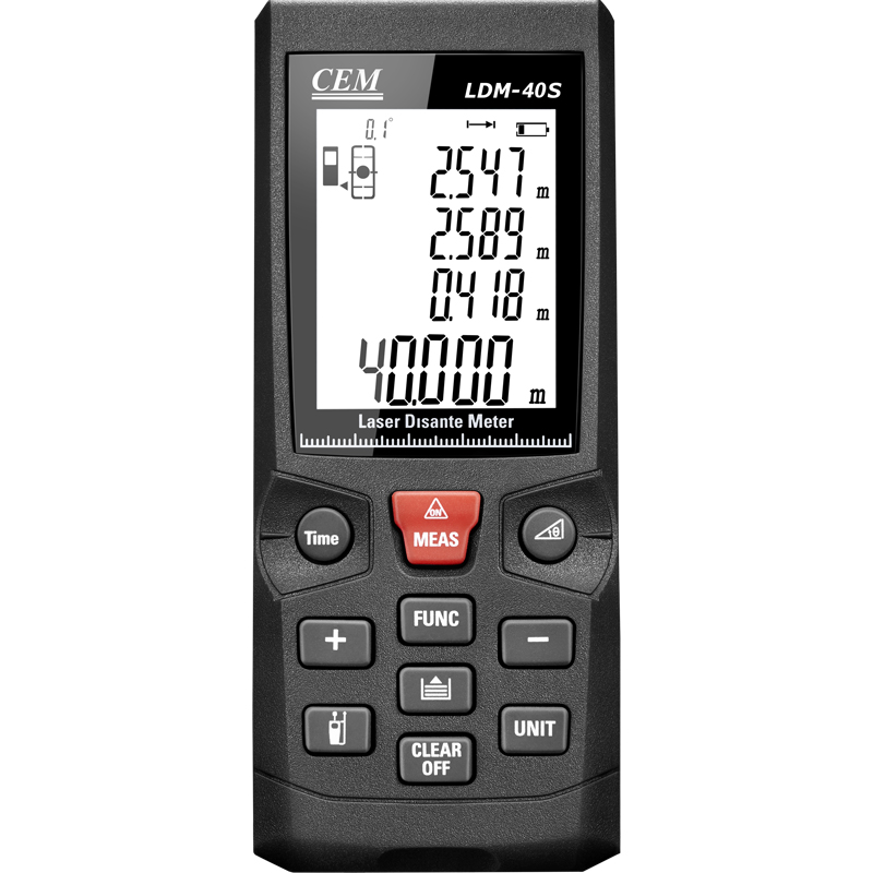 CEM华盛昌 LDM-40S激光测距仪红外线测距家用量房仪激光电子尺