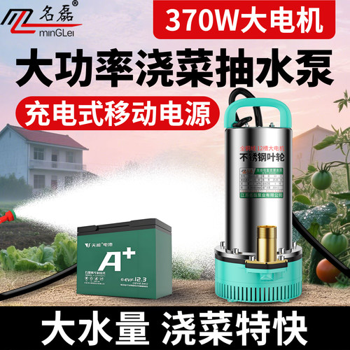 【充电式】大功率浇菜抽水泵