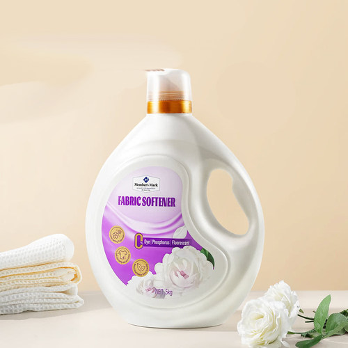 MM山姆衣物柔顺剂5kg衣物护理云柔晚香玉柔软蓬松抗静电温和留香