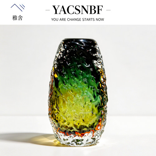 YAS雅舍·现代轻奢琉璃花瓶摆件