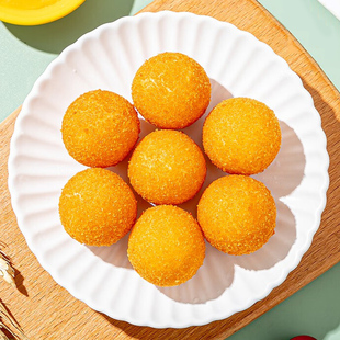 小东北芝麻球酒店早餐豆沙馅甜点心速冻半成品油炸小吃麻团圆子