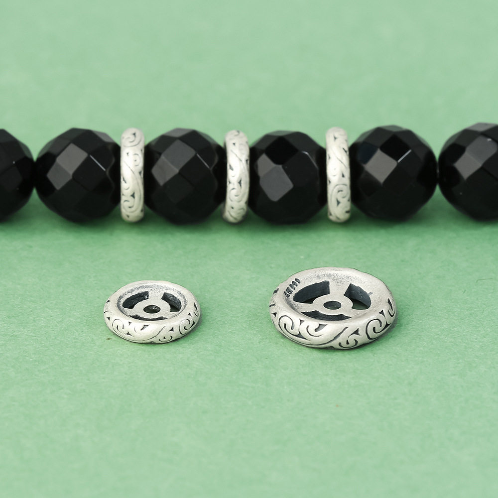 s999足银纯银复古垫片隔片圆盘手链手串项链diy银饰配件国潮款女,饰品/流行首饰/时尚饰品新,其他DIY饰品配件,淘宝优惠券,粉丝福利购,淘宝优惠卷