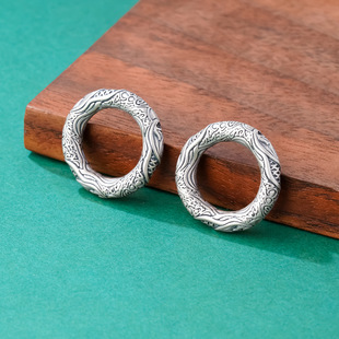 爆款祥云圈纯银999足银哪吒2复古乾坤圈diy编织手链魔童闹海配件