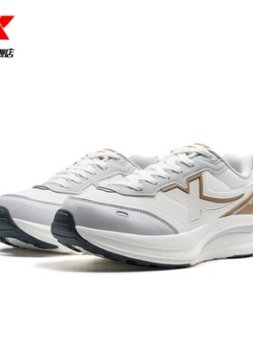 特步X70SE男鞋2026春季新款革网轻便运动厚底休闲鞋974119320022