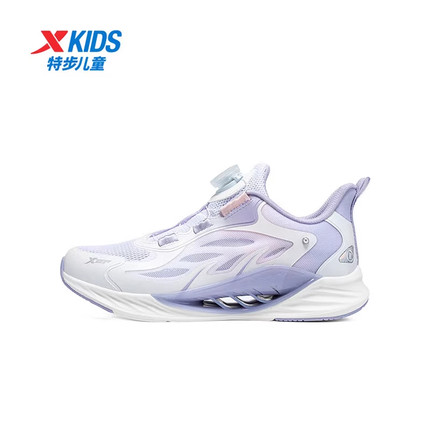特步童鞋女童中大童跑步鞋2025夏季新款网面透气儿童休闲运动鞋子