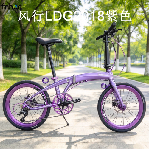 风行LDG20寸折叠自行车油碟通勤