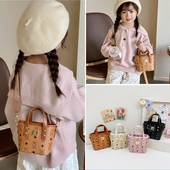 儿童包新款 小女孩手拎包卡通小熊宝宝零钱单肩包潮斜挎包女童 时尚