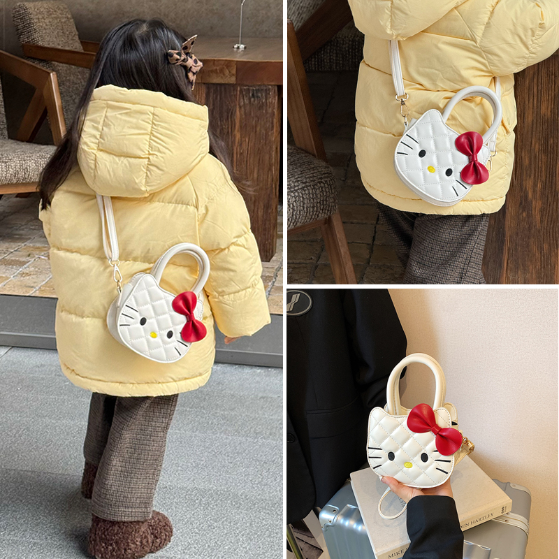 儿童包包2025新款卡通kt猫手提小包女童斜挎包可爱宝宝公主单肩包