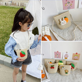 女童包包时尚 小公主零钱编织包宝宝迷你可爱斜挎单肩包儿童沙滩包