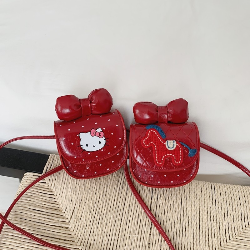 2026新款红色小马斜挎包女孩子蝴蝶结口红包女童单肩包儿童包百搭,玩具/童车/益智/积木/模型,斜挎包/拎包/腰包,淘宝优惠券,粉丝福利购,淘宝优惠卷