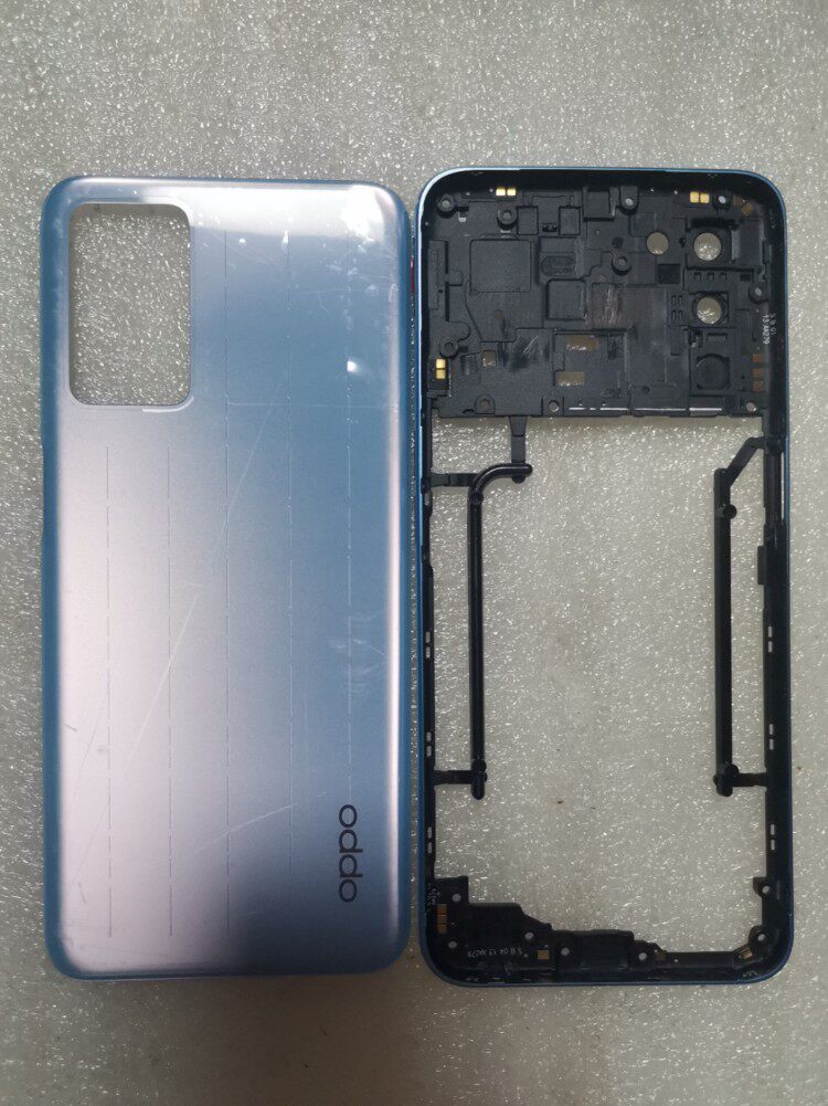 oppo a56，屏框中框后盖原装带天线带相圈镜片带侧键黑色紫色蓝色