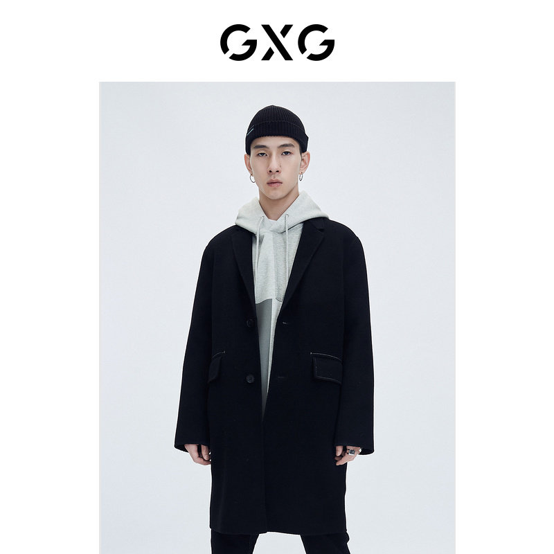 GXG男装【生活系列】冬季新品商场同款自游系列黑色长款大衣属于什么档次？