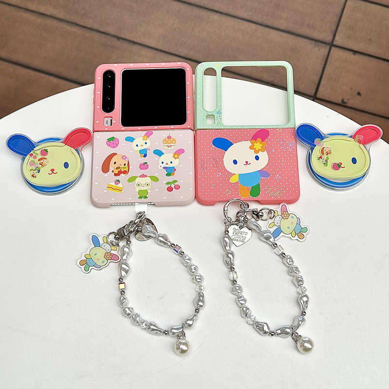 贴皮哭娃适用华为purax典藏版手机壳新款磁吸支架p50/pocket/2/s带挂绳折叠屏外壳超薄全包防摔保护套可爱女