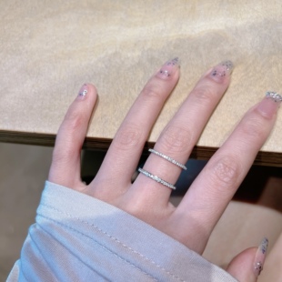 JollyMolly小众设计师925银甜美礼物网红百搭个性精致经典单圈戒