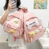 新款 幼儿园小学生五角星书包迷你双肩包可爱小众通勤旅行包背包潮