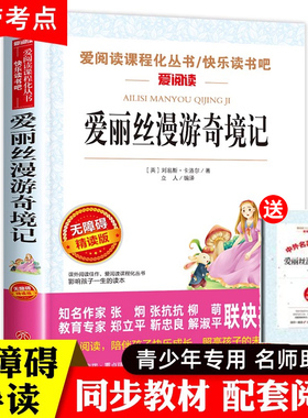 爱丽丝漫游奇境正版 爱丽丝漫游奇境记正版书 梦游仙境原著正版六年级下册奇遇记小学生课外阅读书籍包邮 天地出版社