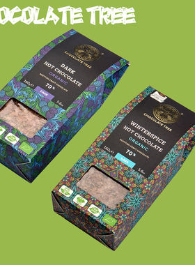 英国进口Chocolate Tree热可可黑巧克力可可粉冲饮零食烘焙
