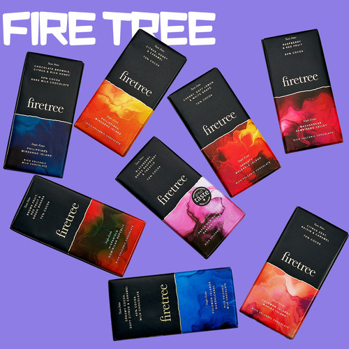 英国进口高端FireTree火树黑巧克力纯可可脂零食排块得奖稀有产地