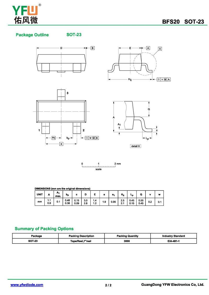 N沟 MOS管BFS20 SOT-23封装印字S2 /品牌