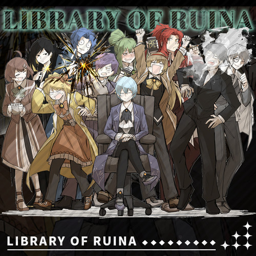 LibraryOfRuina废墟图书馆月亮计划周边亚克力砖立牌满天星色纸