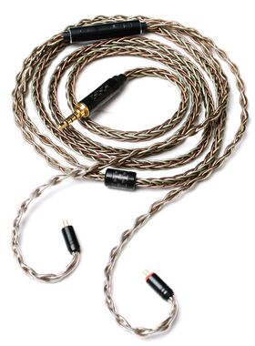 双核纯银铜混编IE100PRO A2DC 0.78MM IE900 QDC耳机平衡升级线